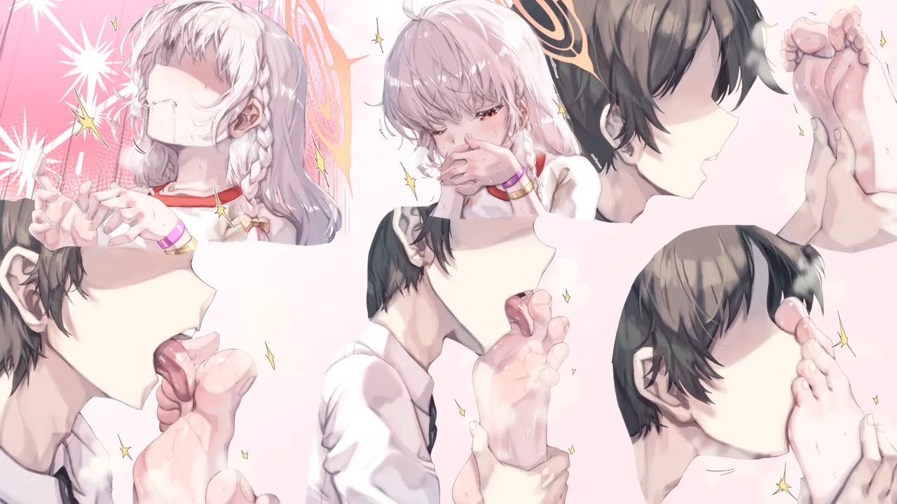 ハルナちゃんの素足を洗ってくれる絵 Page.5