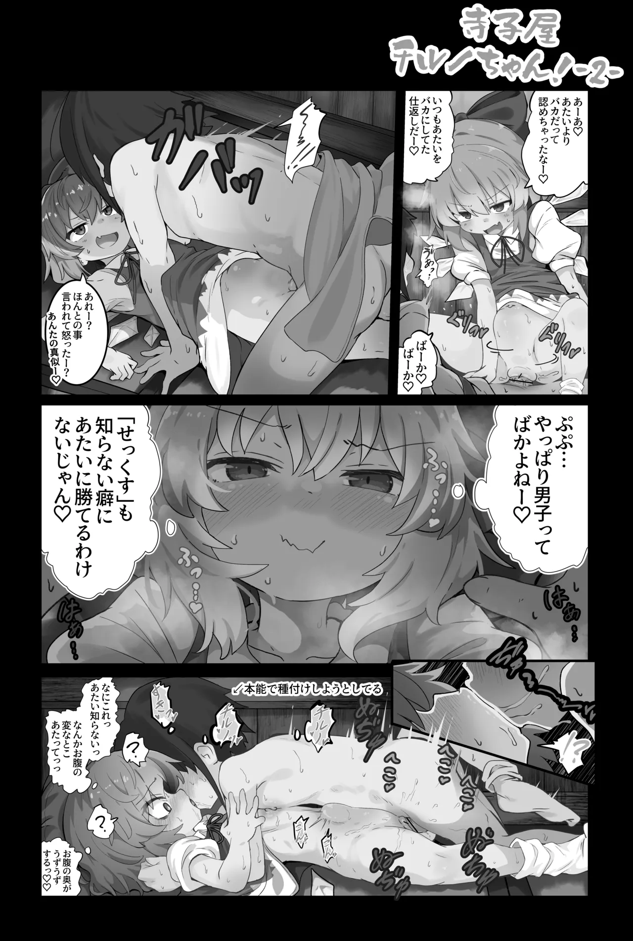 単ページえっち漫画【寺子屋チルノちゃん！ Page.3