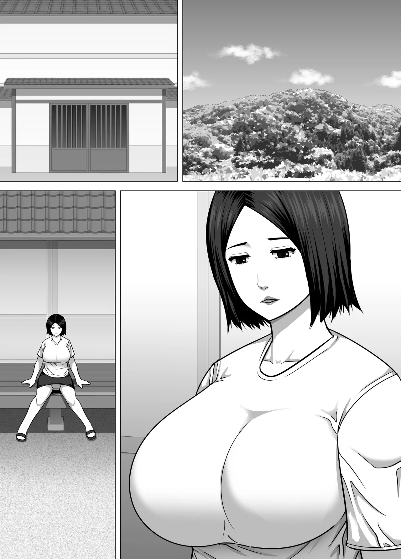 田舎で性欲を持て余す人妻が都会からやってきた元ホストのチャラ男の虜になってしまう話 Page.34