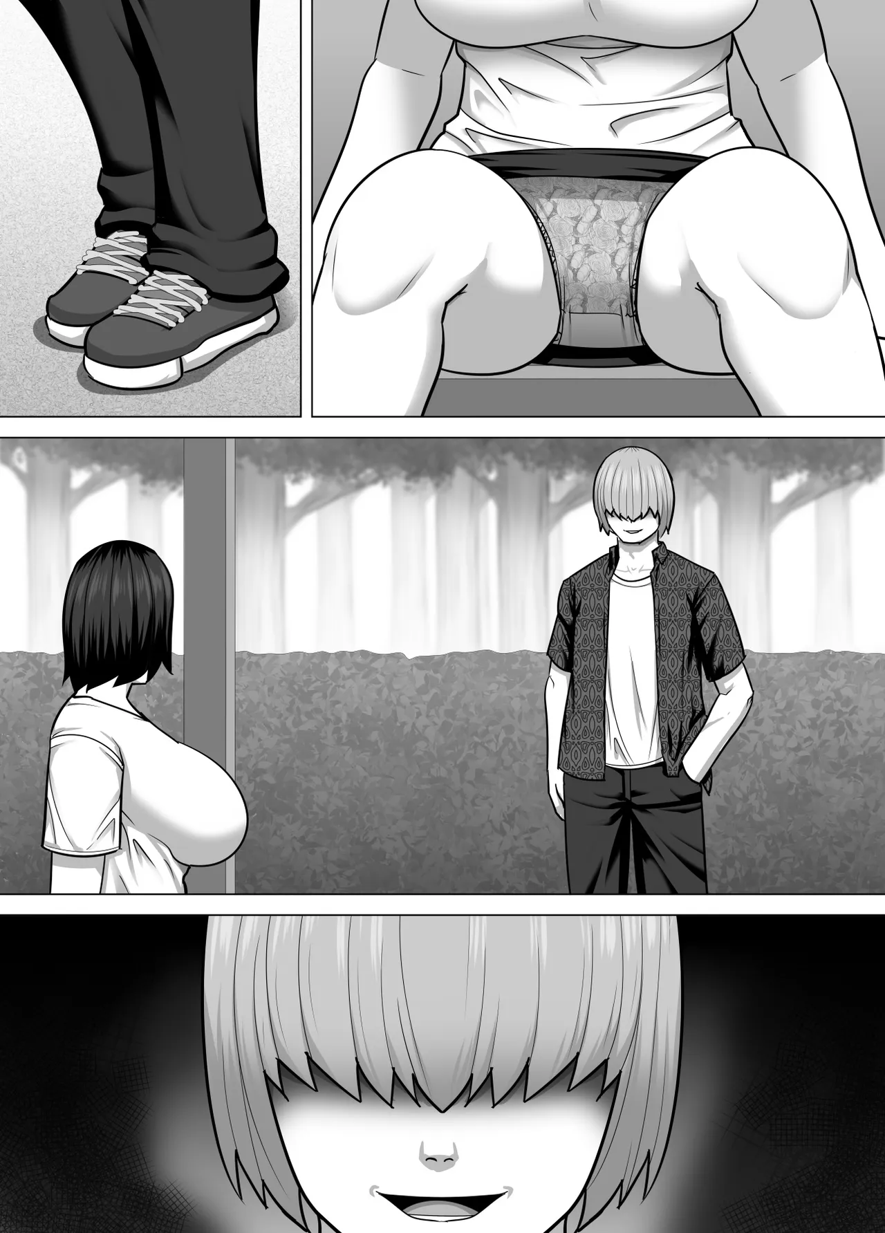 田舎で性欲を持て余す人妻が都会からやってきた元ホストのチャラ男の虜になってしまう話 Page.35