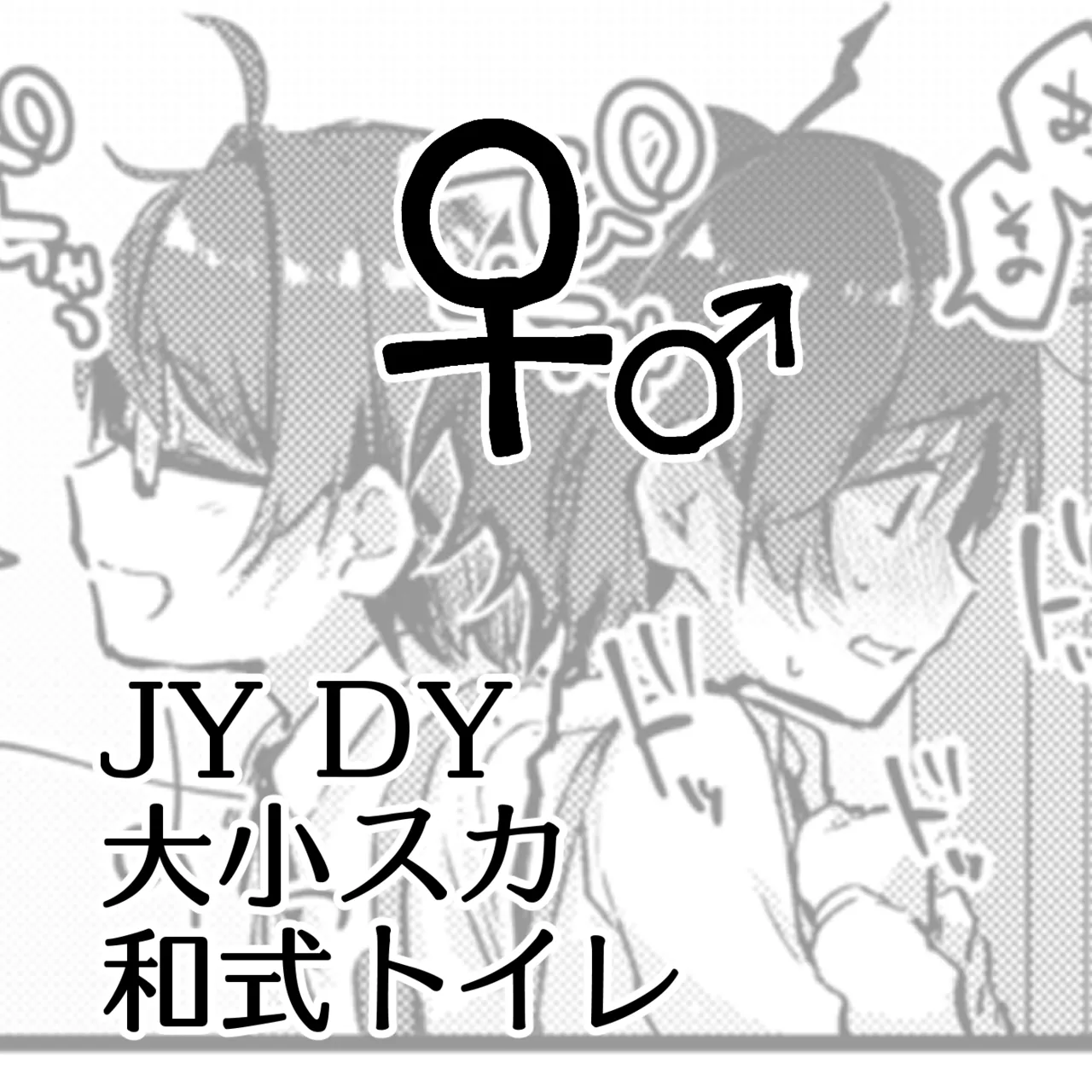 JYDY大小スカ和式トイレ♀♂