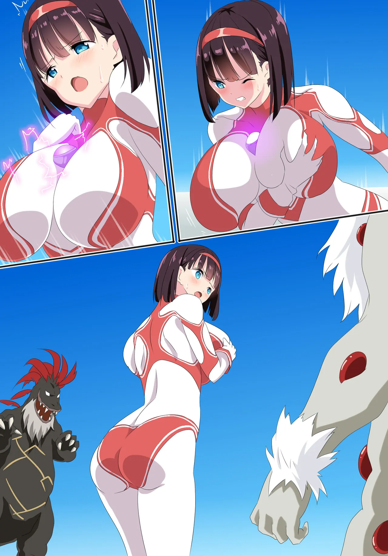 羽針で胸を責められるウルトラアイリ(1-70) Page.22