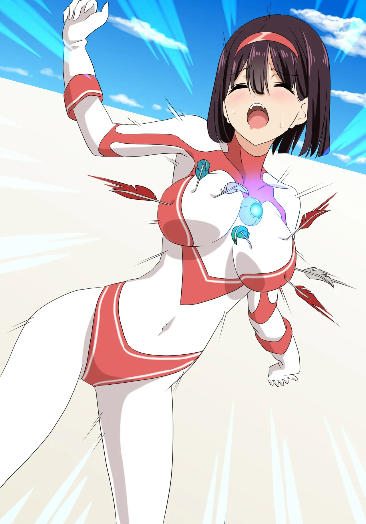 羽針で胸を責められるウルトラアイリ(1-70) Page.7