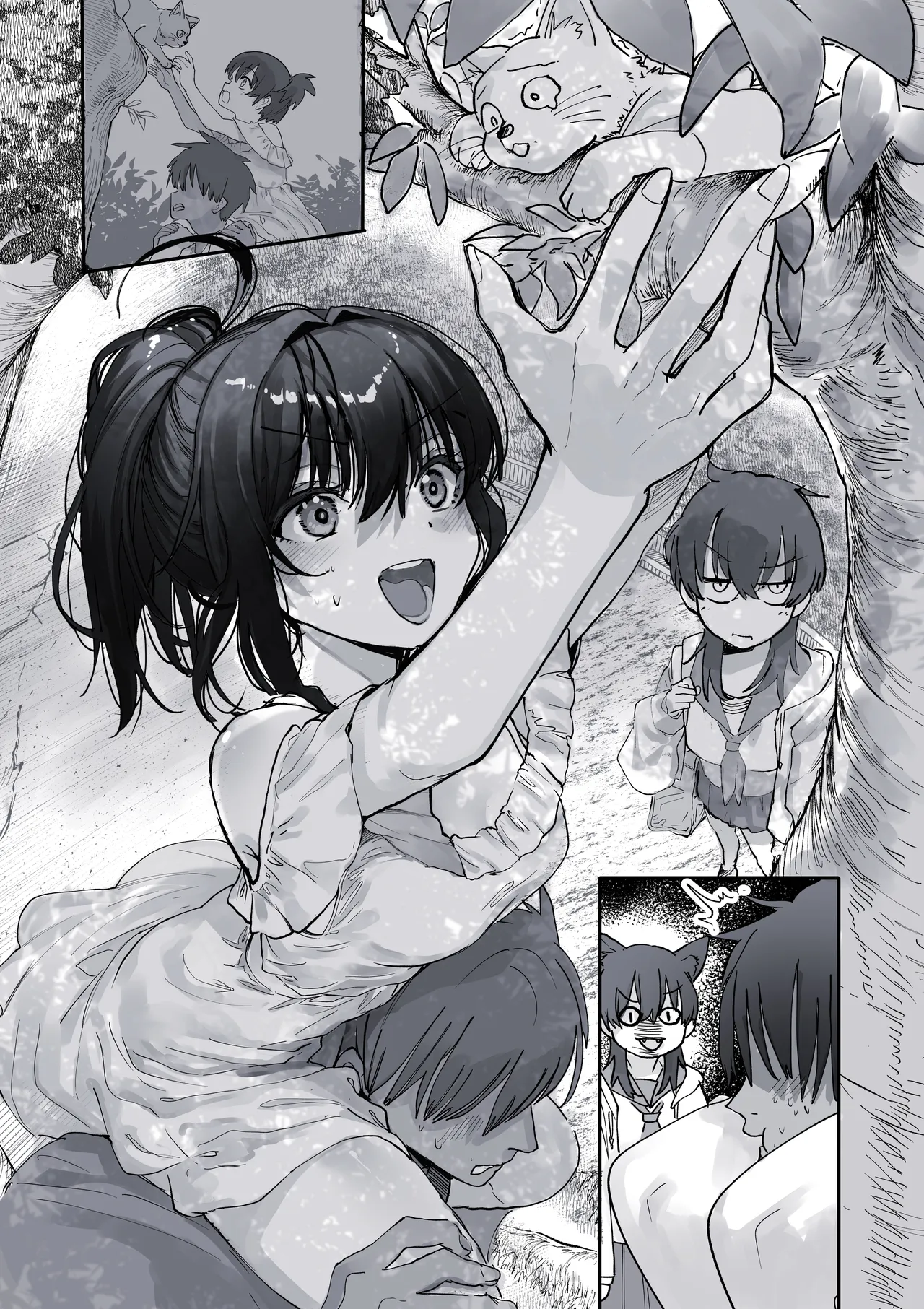 幼なじみの肩車