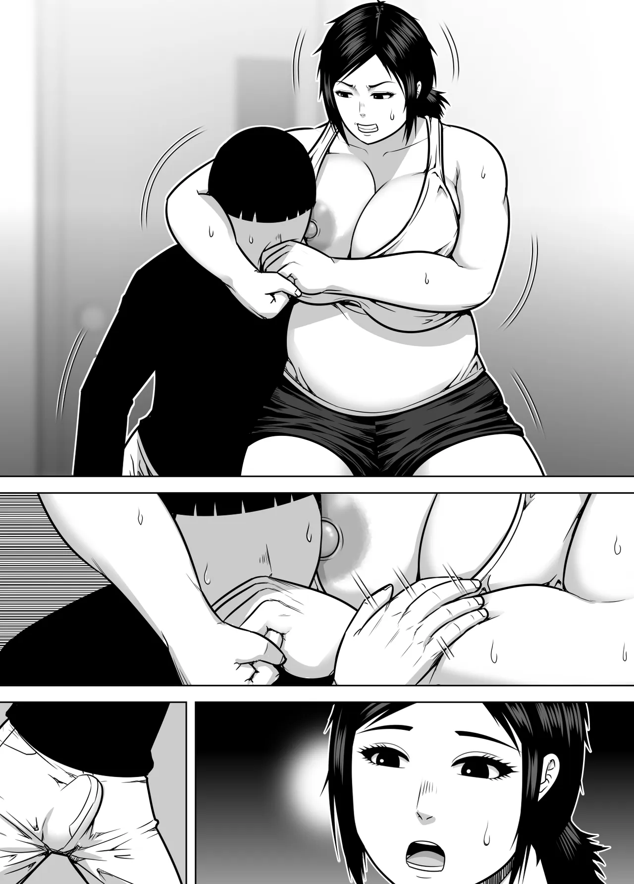 レスリング部の先輩に久しぶりに会ったら筋肉質の体がムチムチ豊満になっていて童貞を奪われた話 Page.41