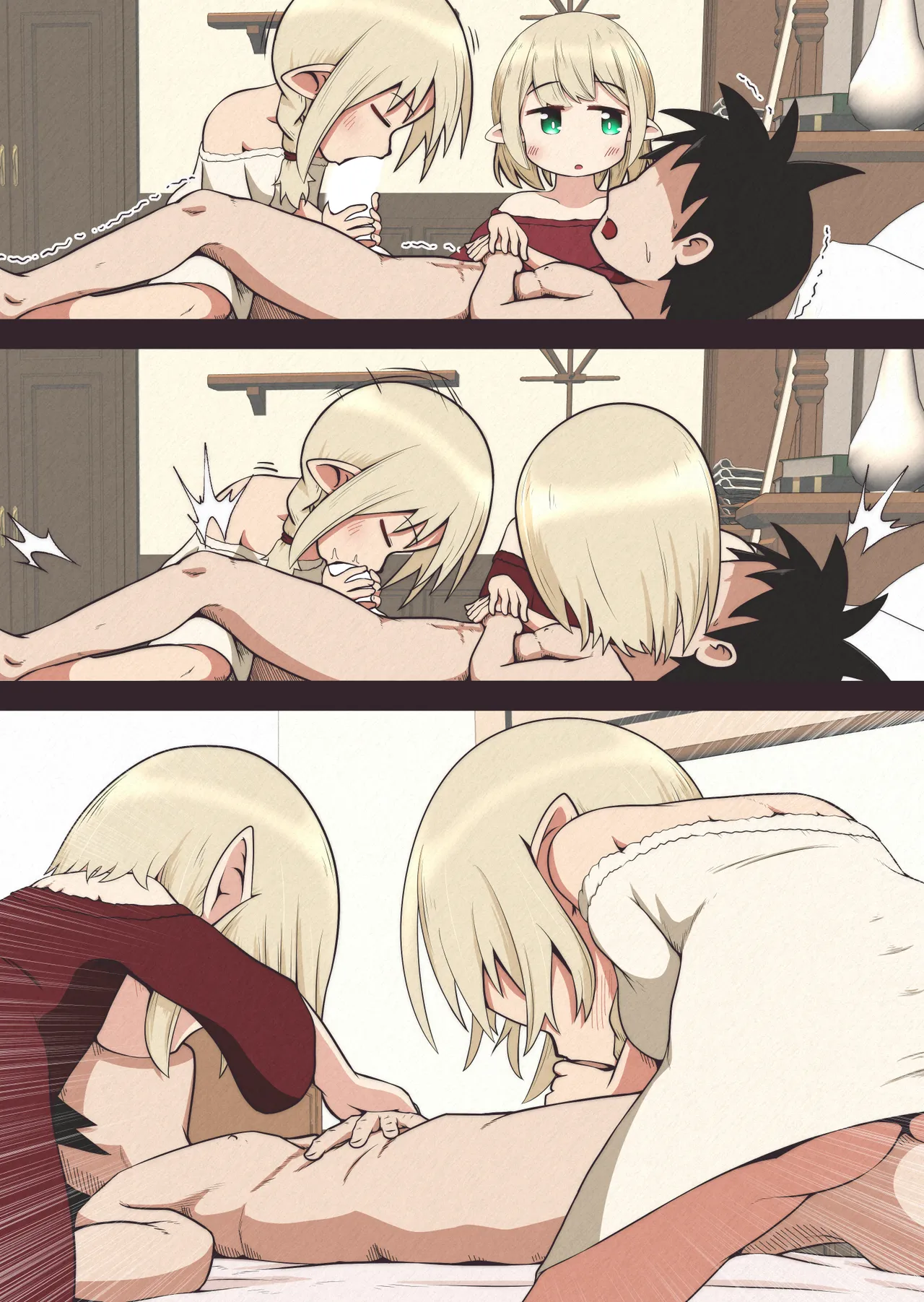 エルフの姉妹に助けられた冒険者が性奴隷にされるお話 Page.34