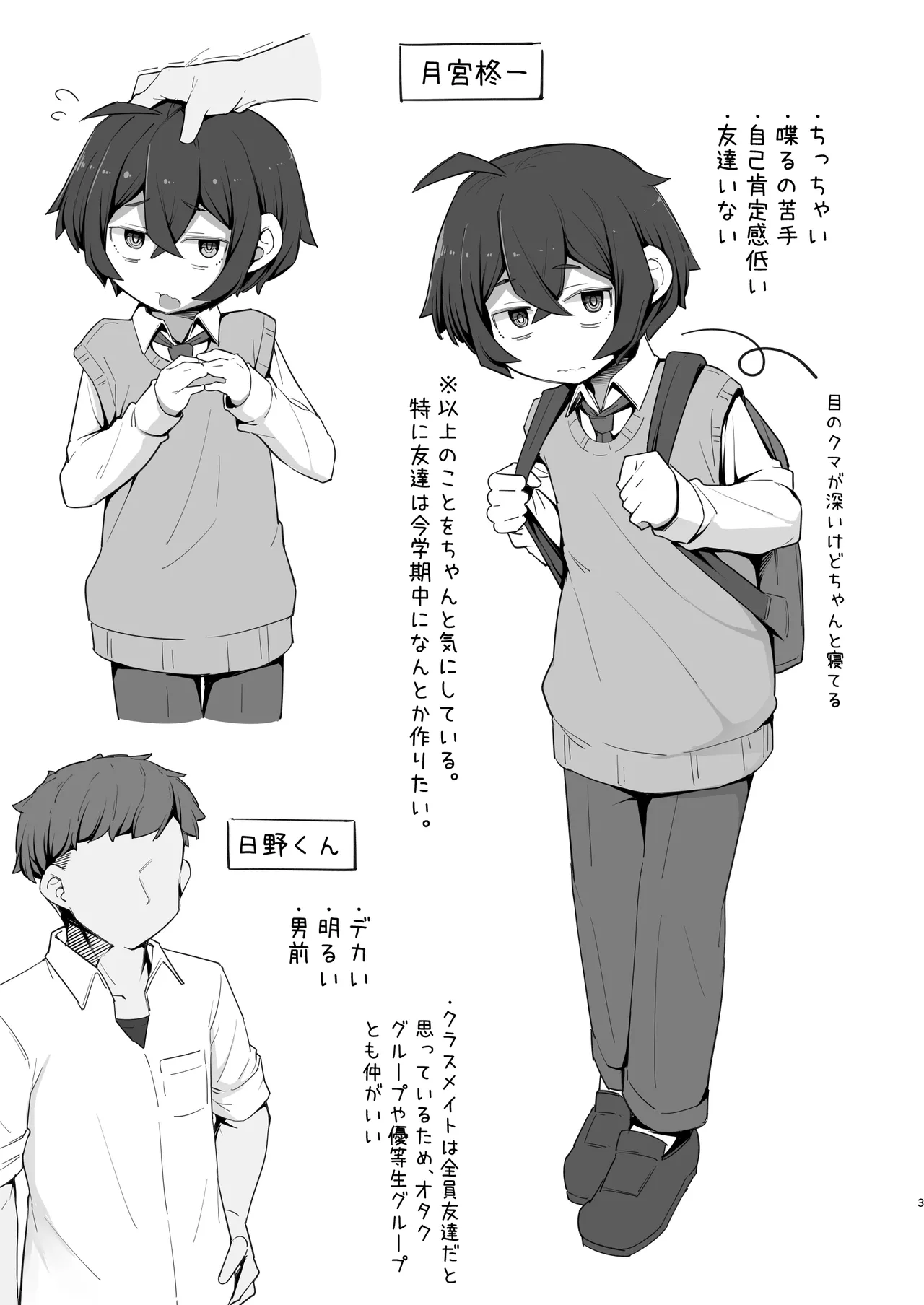 クラスのぼっち陰キャ君に優しくして従順な雌にする Page.3