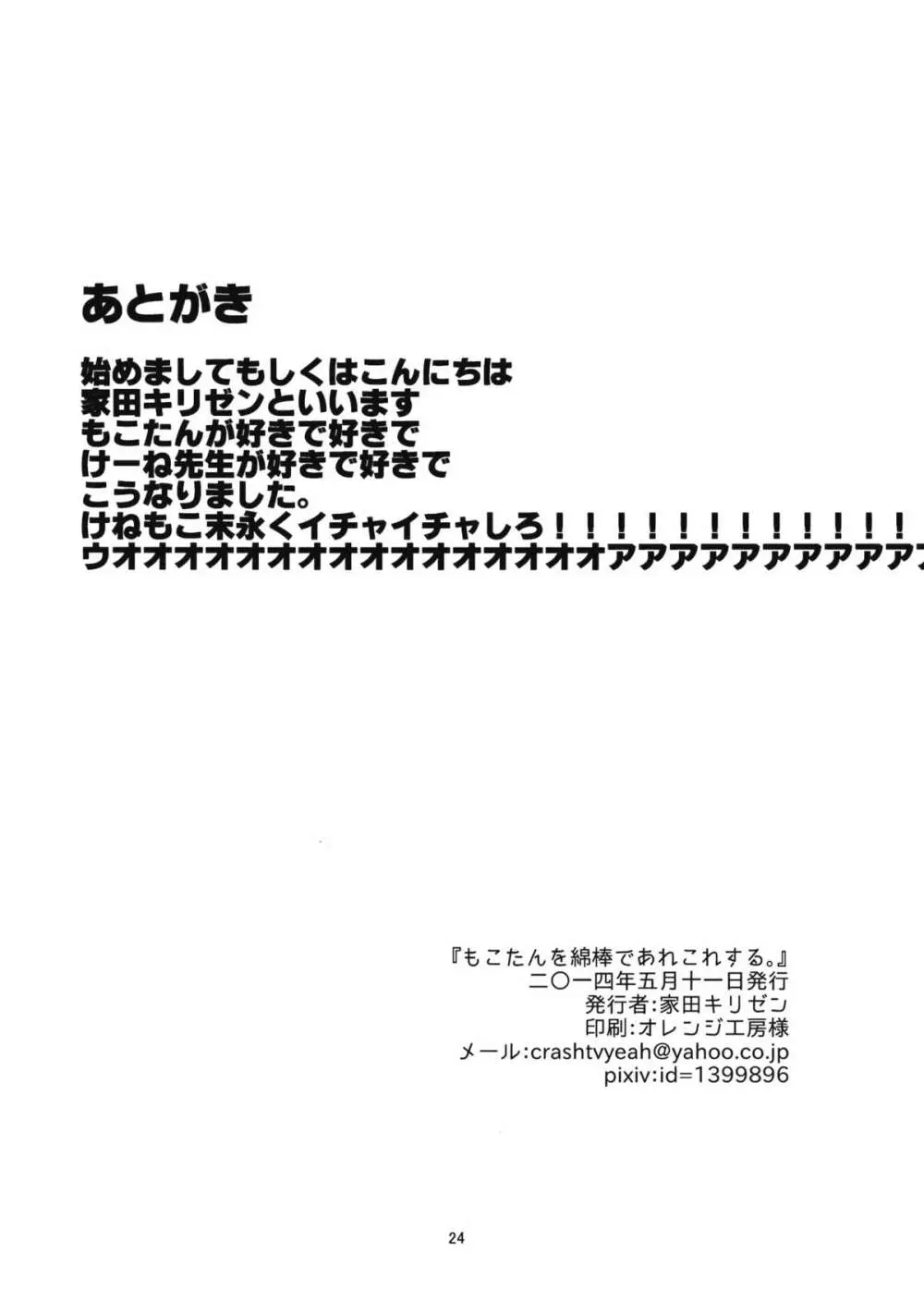 もこたんを綿棒であれこれする。 Page.26