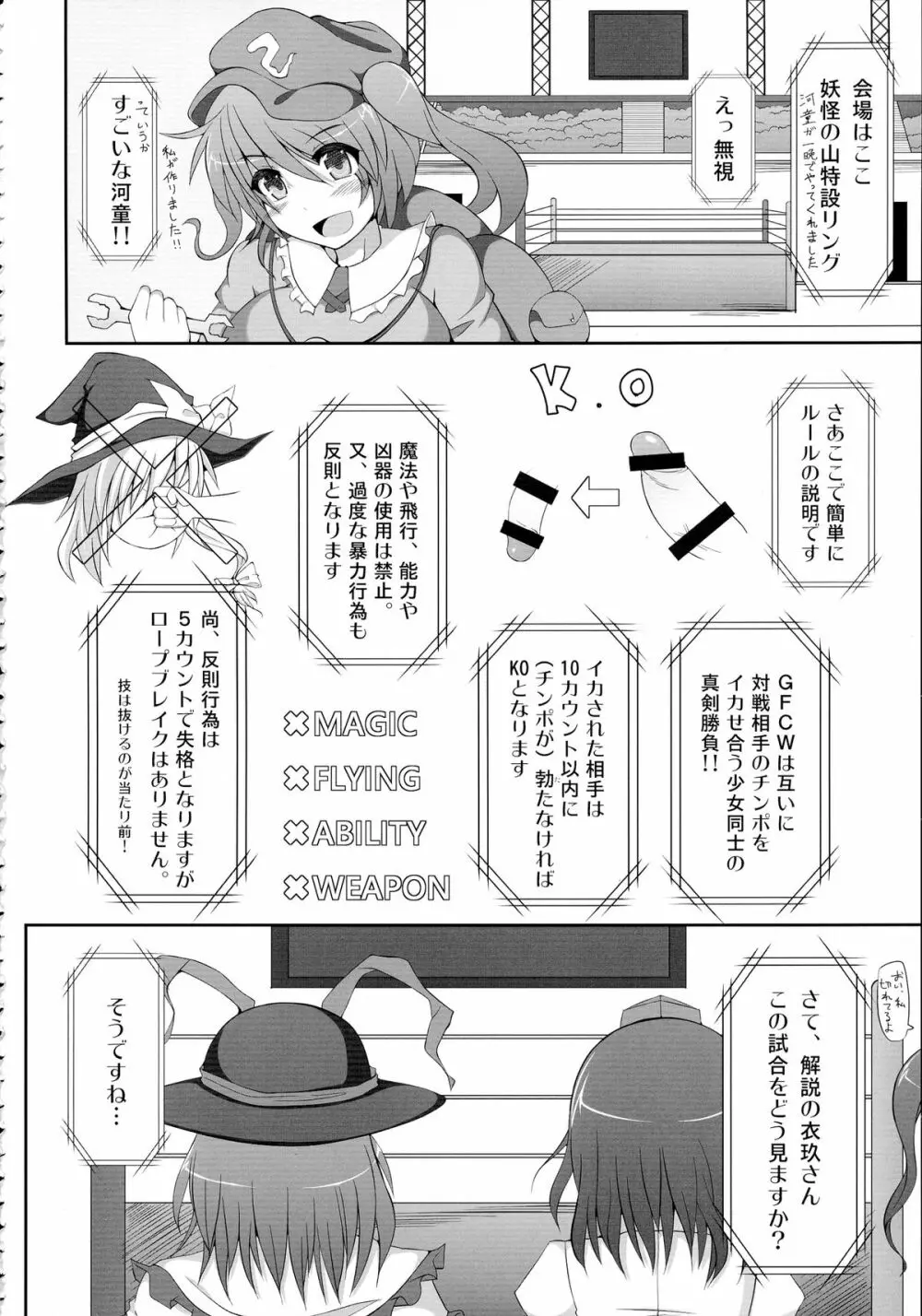 幻想郷フタナリチンポレスリング総集編123 GFCW BEST BOUT Page.6