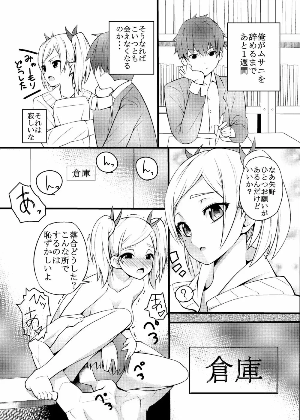 矢野先輩のHなマンガ Page.2